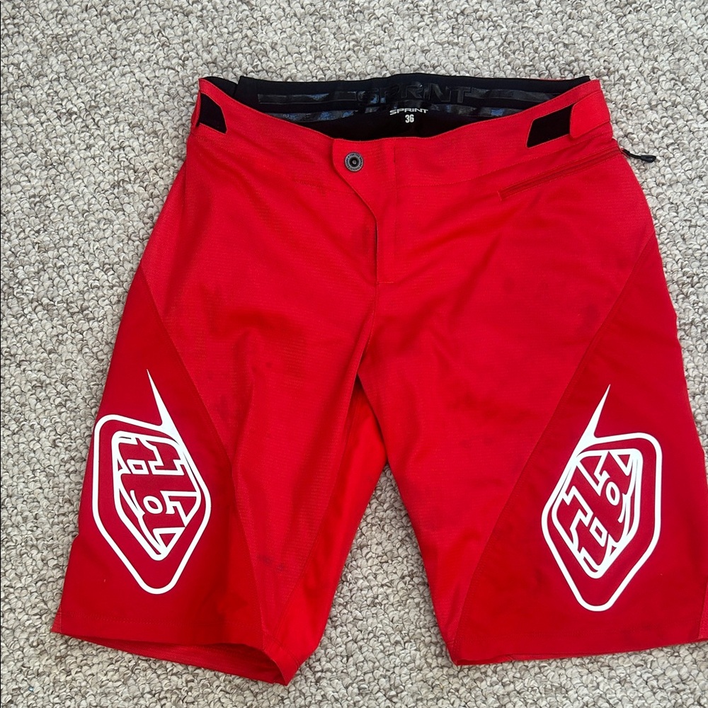 Troy Lee Designs Men's Red Sprint Shorts